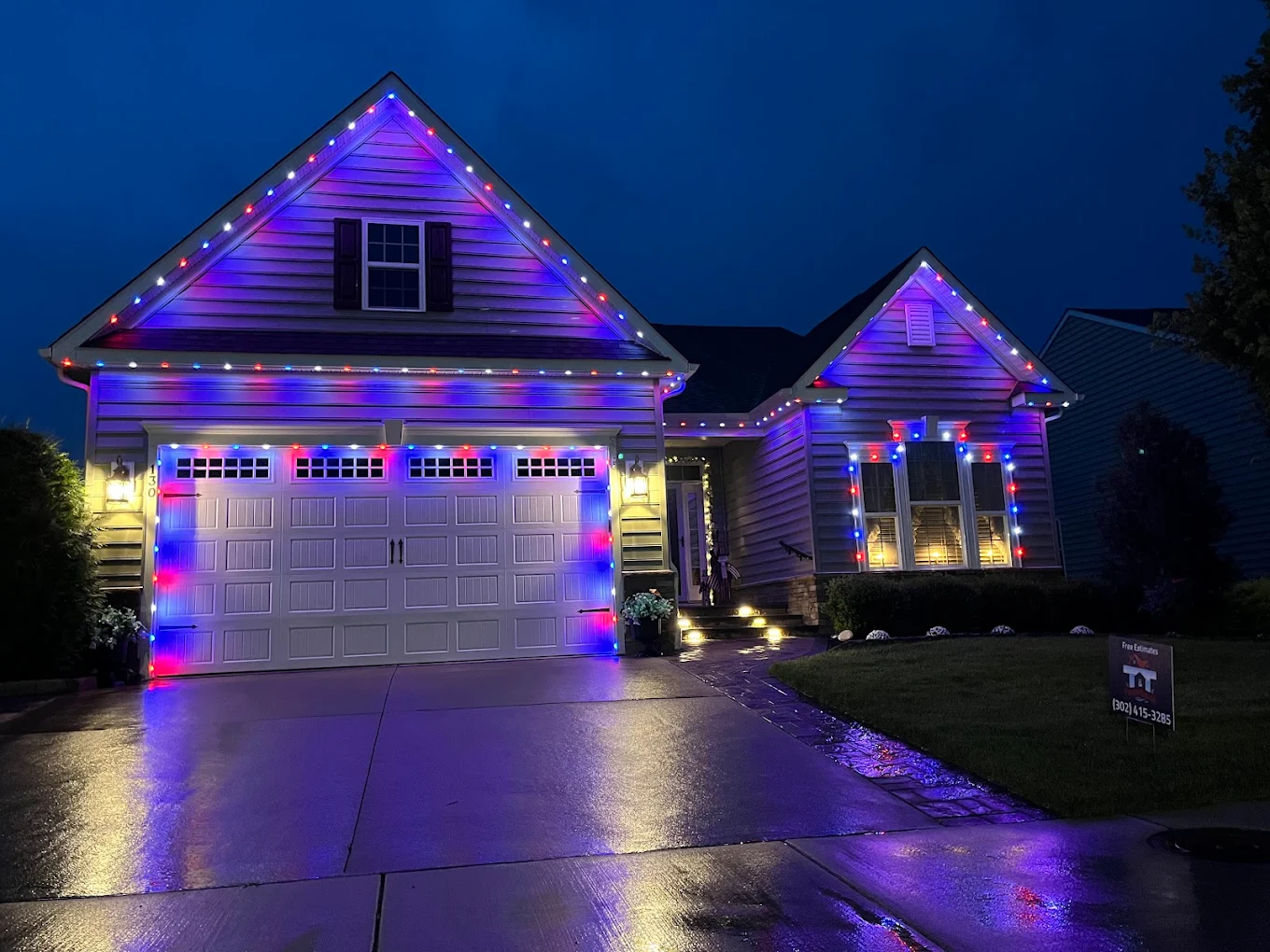 Christmas Light Installation in New Castle County, DE