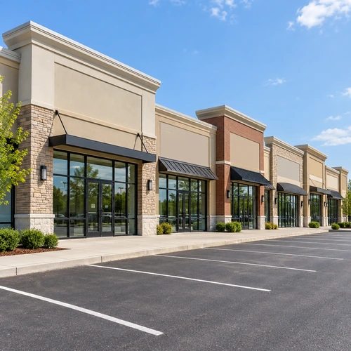 strip mall retail center