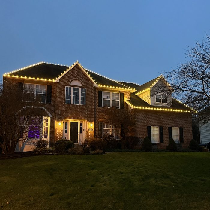 Christmas Light Installation near New Castle County